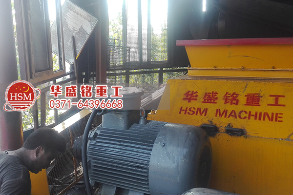 煤炭雙齒輥破碎機現場